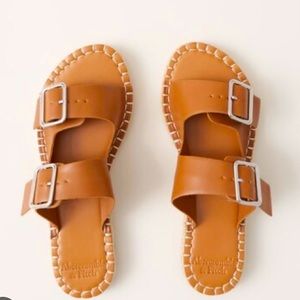 Abercrombie buckle slide sandals